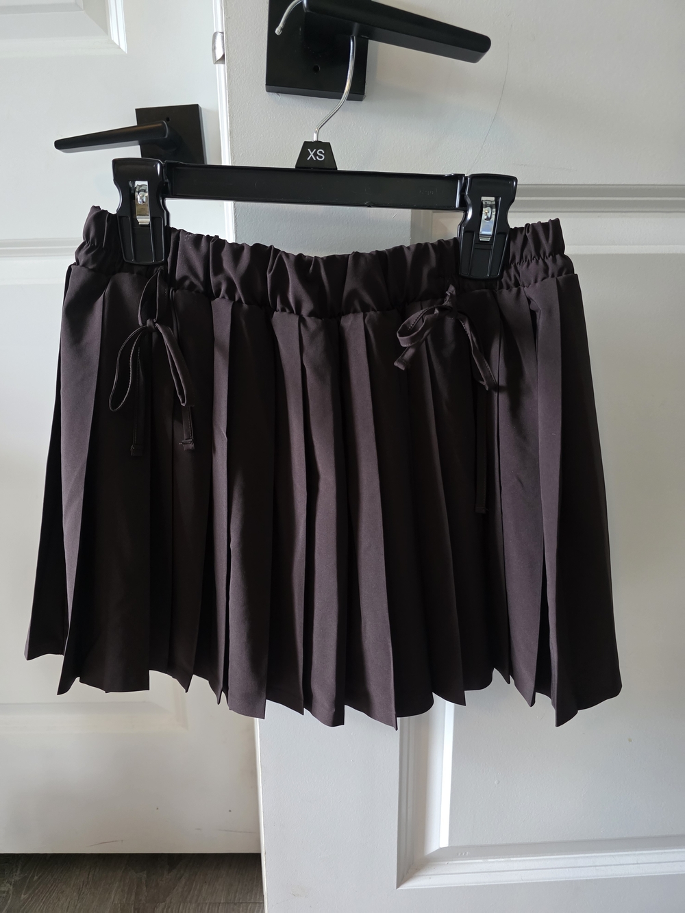 aerie Offline Chocolate Brown Pleated Skort.